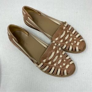 Nisolo Womens Huarache Tan Loafers 7